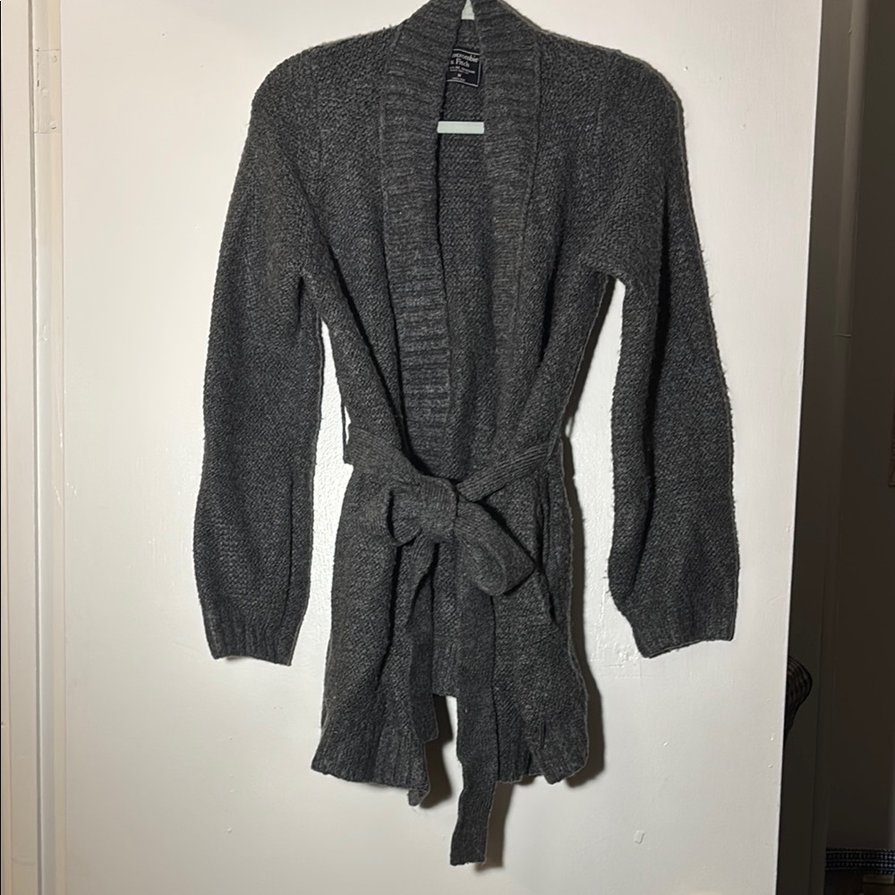 Gray Women's Sweater Cardigan